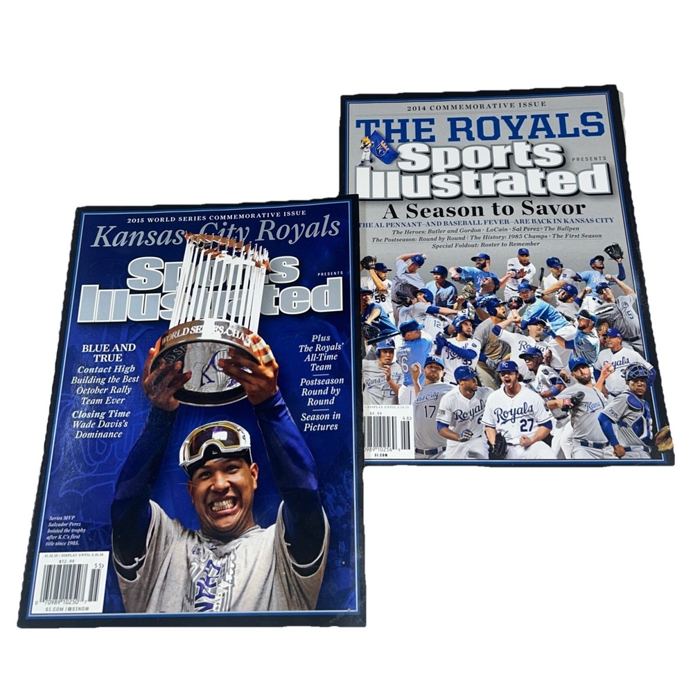 2014‎ & 2015 Sports Illustrated Kansas City Royals World Series Magazines